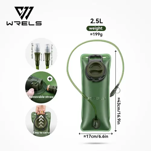 WRELS Hydration Bladder Water Reservoir Large Capacity Water Bag BPA Free Running Cycling Hiking Ultra Durable Water Storage Bag - Image 19