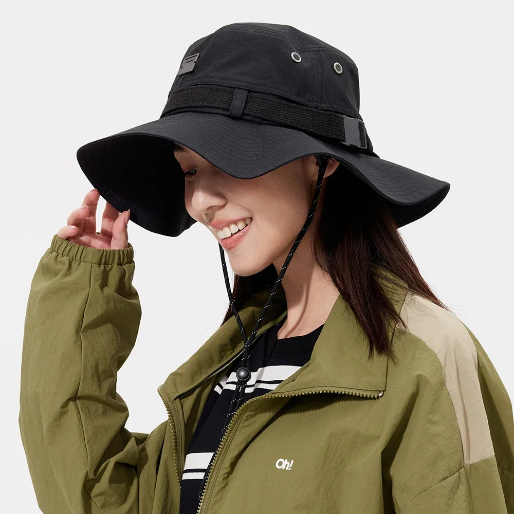 Ohsunny Women Outdoor Bucket Hat Anti-UV UPF50+ Waterproof Breathable Full Sun Protection Big Brim Summer Cap Gardening Sunhats