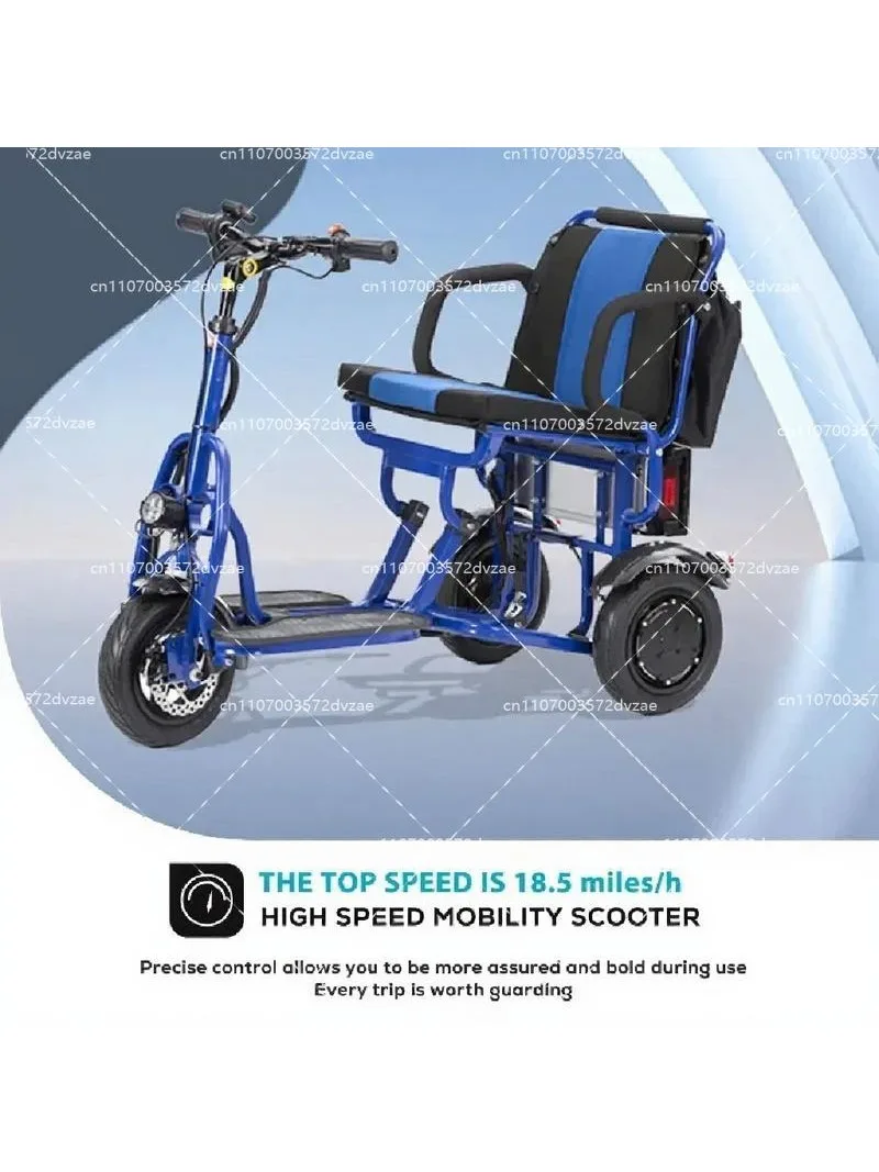 Portable Lightweight Electric Folding Mobility Scooter for Seniors & Adults