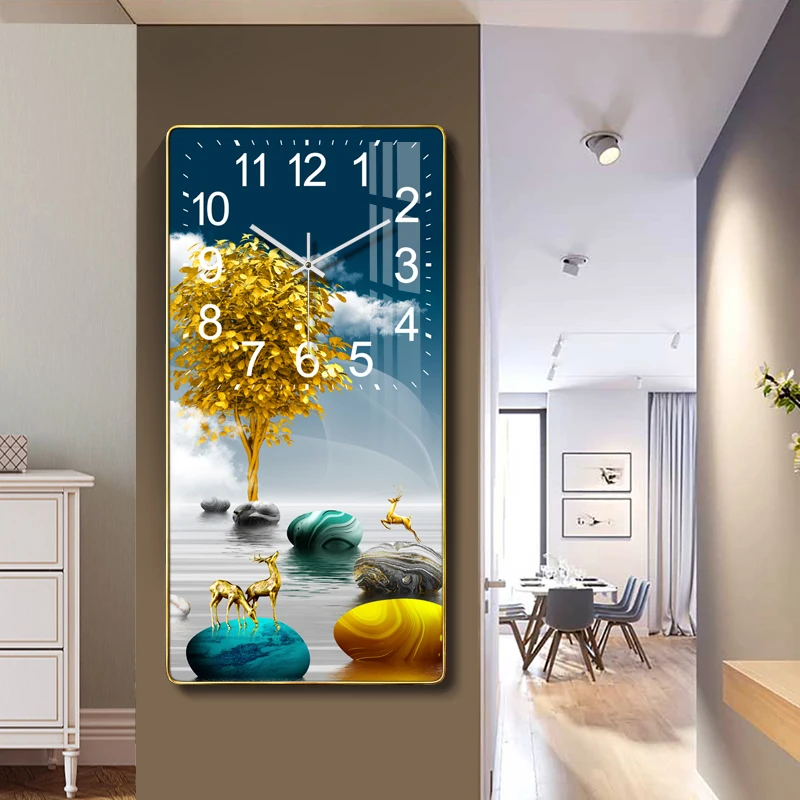 Wanduhr für Wohnzimmer Mode 2023 Neue Kreative Elektronische Quarz-Uhr Heim-Wanduhr