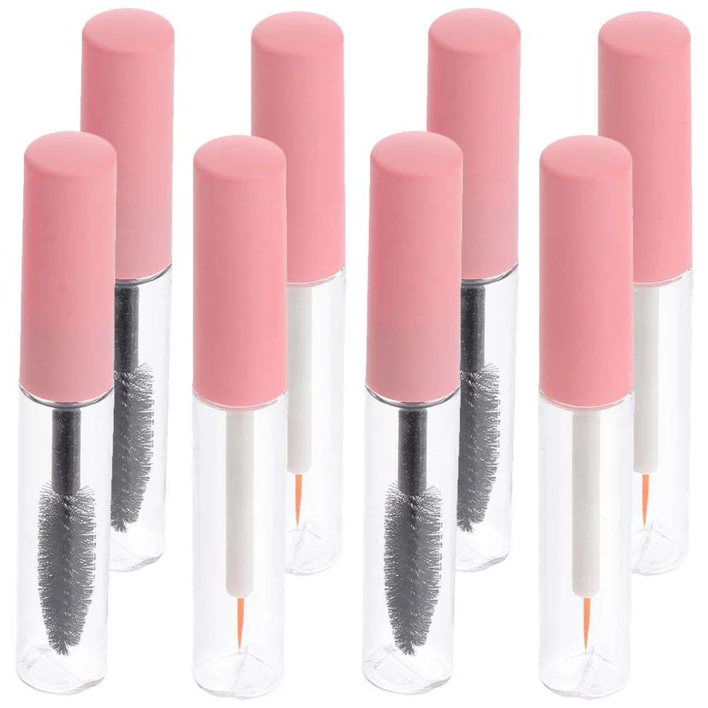 1 set Empty Mascara Tubes Eyeliner Bottles Refillable Transparent Lightweight Travel Size Eyelash Serum Containers Makeup