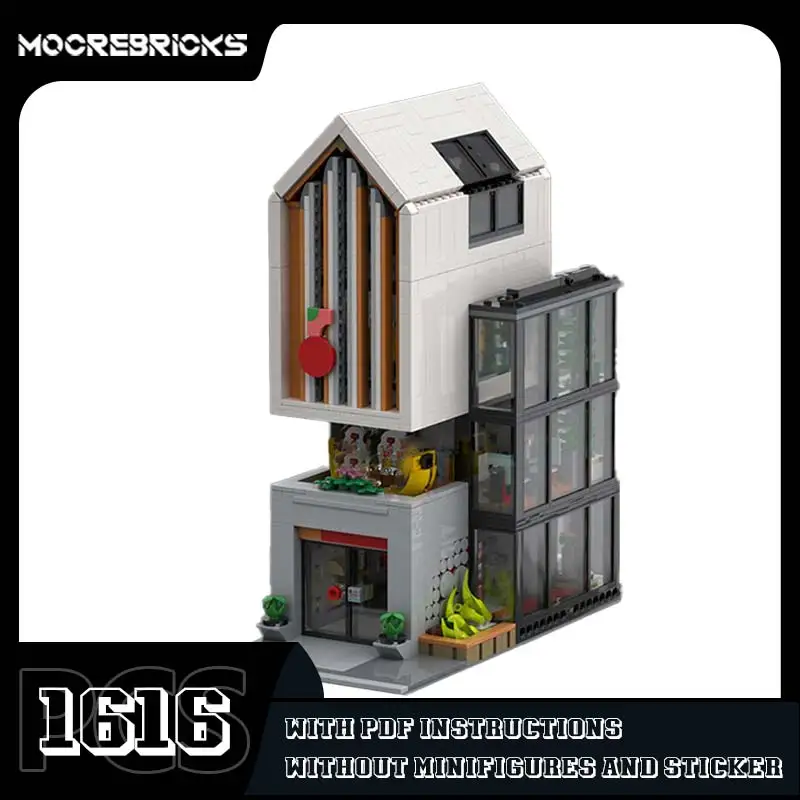 Moderne architectuur financieel centrum MOC bouwstenen huismodel originaliteit bakstenen desktop display voor kinderen speelgoed geschenken