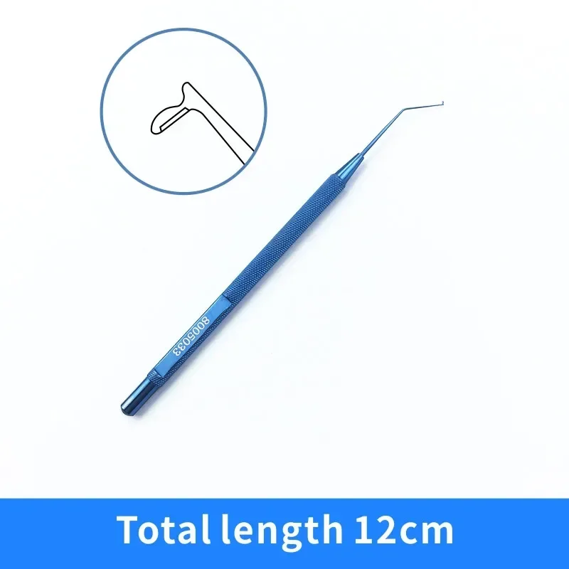 Fukasaku Small Pupil Snapper Hook Ophthalmic Hooks Smooth Polished Notch Eye Surgical Instruments