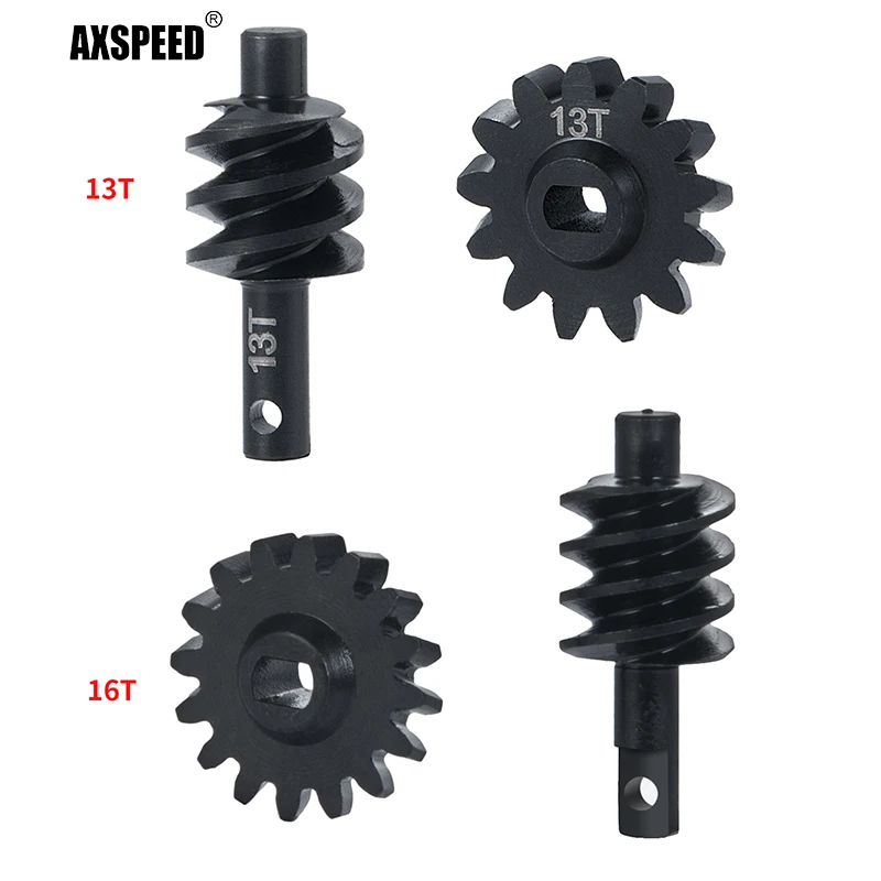 

AXSPEED Axle Steel Gears Overdrive Differential Gears 12T 13T 14T 16T For 1/24 RC Crawler Car Axial SCX24 Replacement Parts