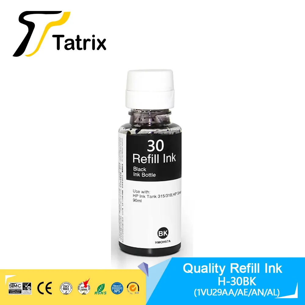 Imagem -03 - Tatrix Recarga Kit Tinta Corante para hp 30 hp 31 Tinta para hp Tanque de Tinta 315 318 319 415 419hp Tanque Inteligente sem Fio 450 455 457 Impressora