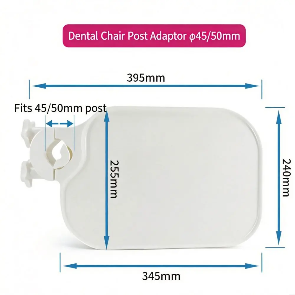 Dental Chair Scaler Tray Dental Plastic Post Mounted Shelf Tray Table Dentist Chair Unit Accessories Dentistry Equipment