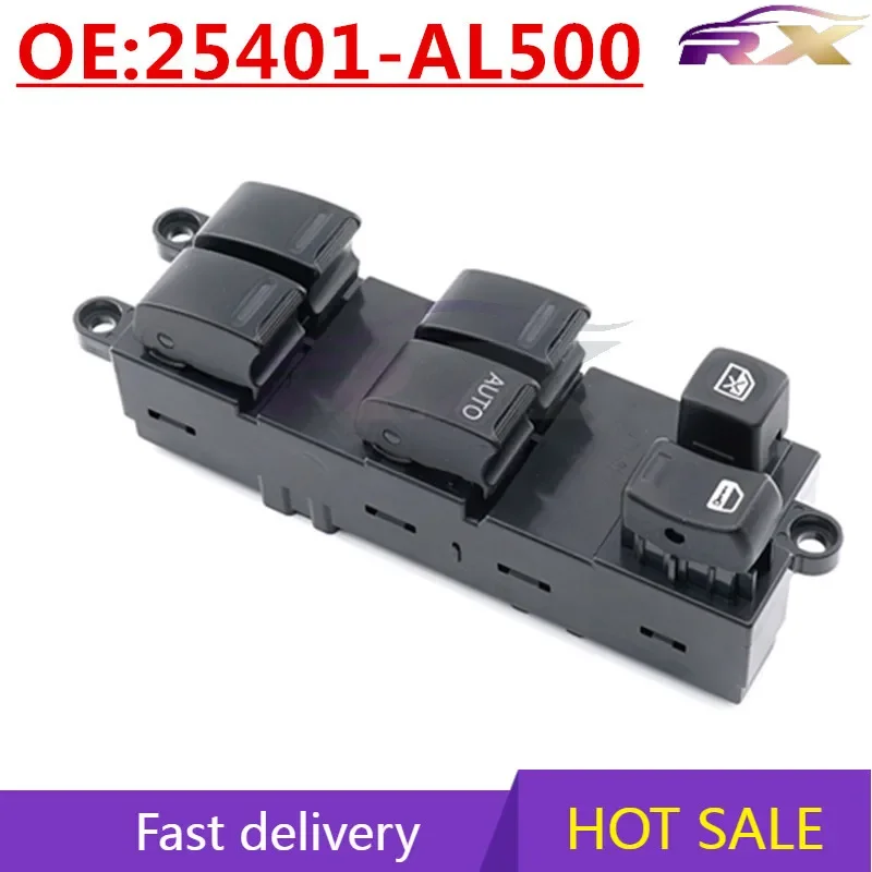 NEW:25401-AL500 Suitable For Nissan Infiniti Automobile Glass Lifter Electric Windows Control Master Switch