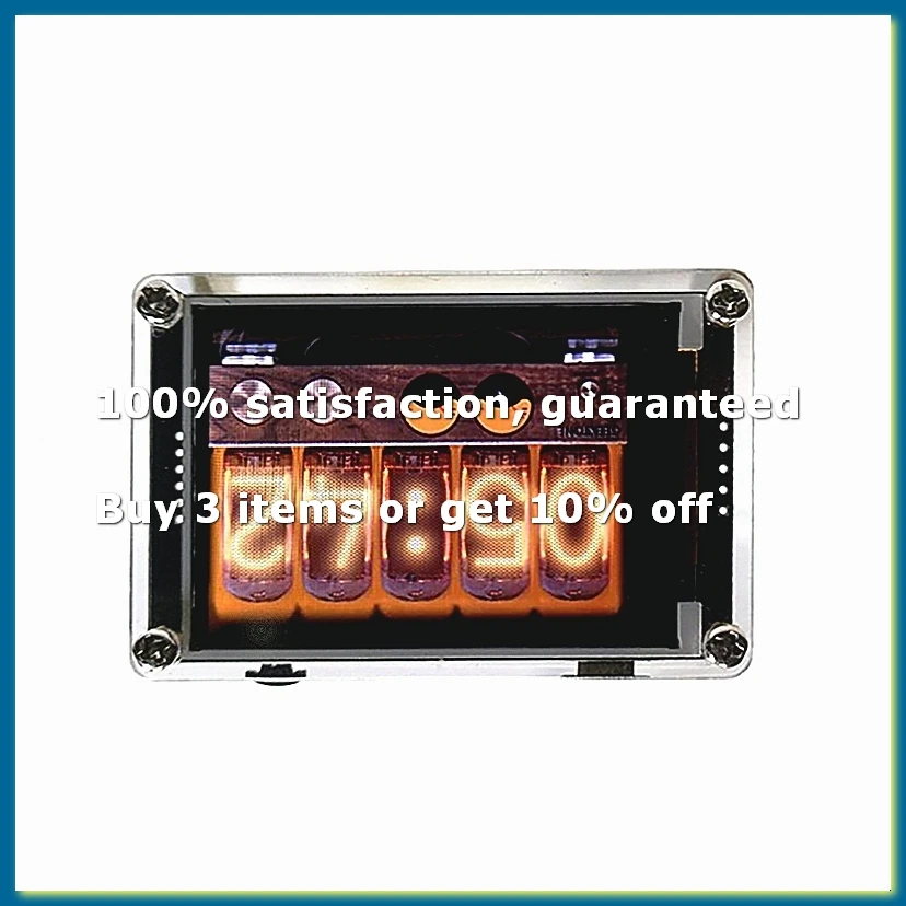 Clock Music Spectrum VU Meter 2.4 Inch Analog Display Voice Control Digital Rhythm Analyzer-A32R