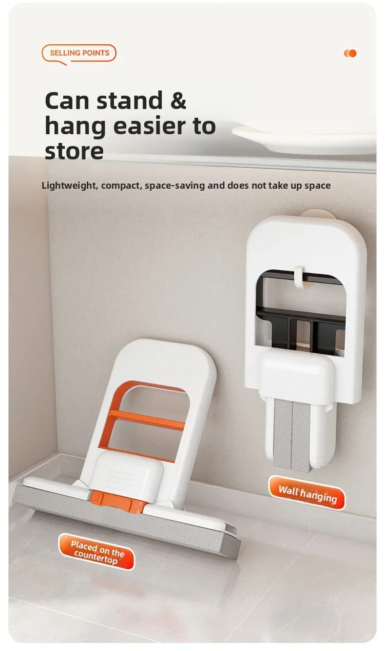Starker saugfähiger Mini-Mopp, Staubentfernung, tragbarer Reinigungsmopp mit Schwamm, Mini-Schwamm-Mopp, nasses und trockenes Badezimmer-Desktop-Glas – Detail 8