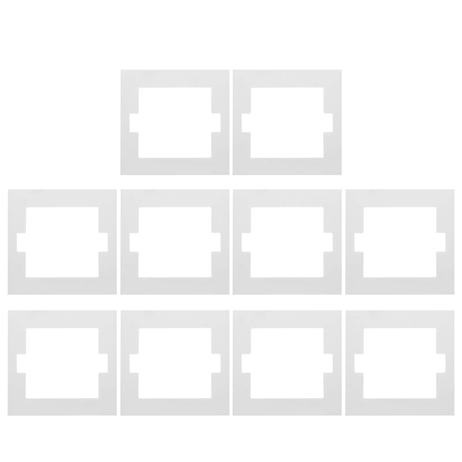 10Pcs Flame Retardant Switch Socket Gasket Fireproof Outlet Seal Insulation Panel Wall Socket Cover Electrical Outlet Fireproof