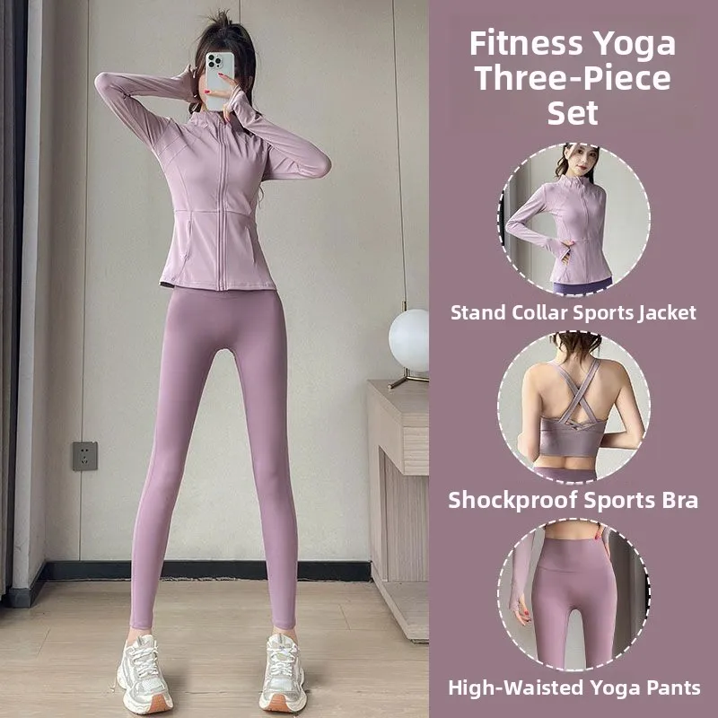 Conjunto de camiseta Premium para Yoga y Fitn para mujer, ropa de entrenamiento de Pilates de tamaño pequeño, ropa deportiva informal, nuevo otoño