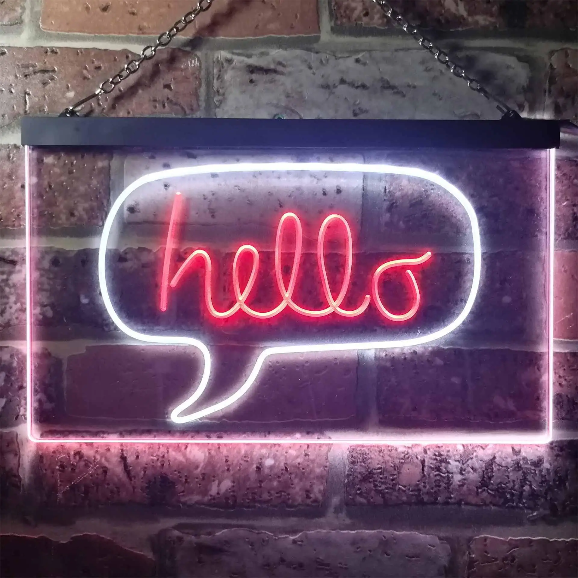 Hello Dual Color Led Neon Sign st6-i3233