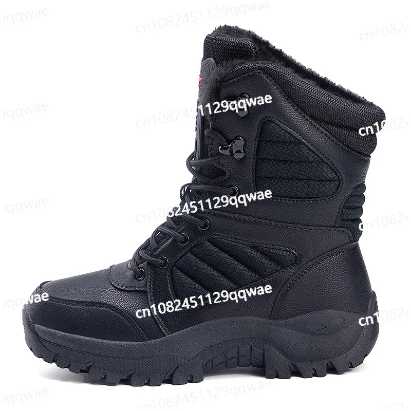 

Men's Winter Snow Boots Warm and Non Slip Hiking Shoes New Men's Outdoor Hiking and Fishing Sports Shoes with Fleece Men's Boots