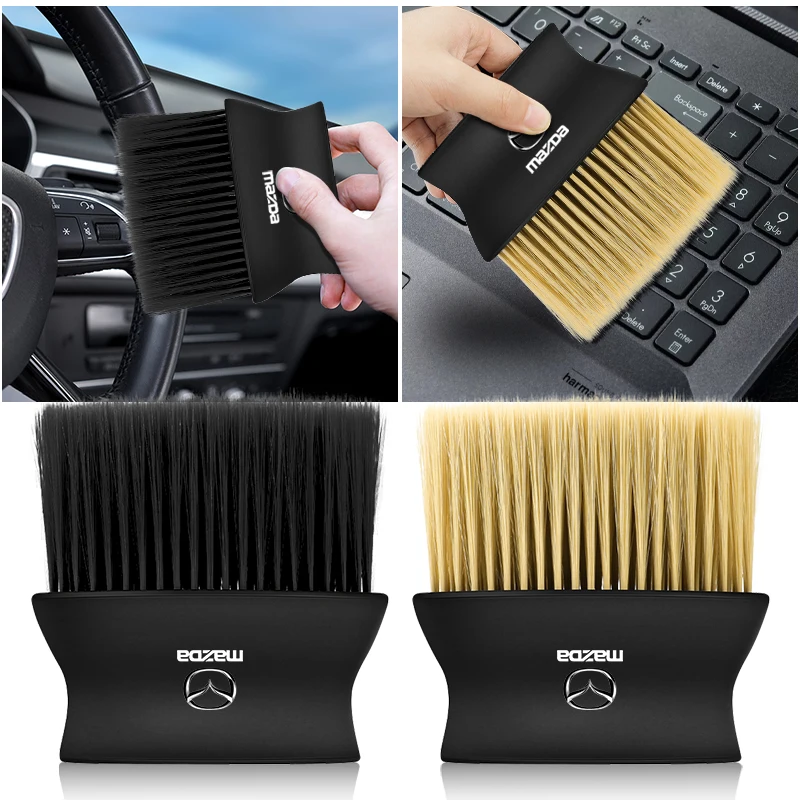 

Car Dedusting Brush Air Outlet Cleaning Brush Car Accessories For Mazda 3 5 6 CX-3 CX-4 CX-5 CX-7 CX-9 Axela 6 RX8 7 MX3 MX5