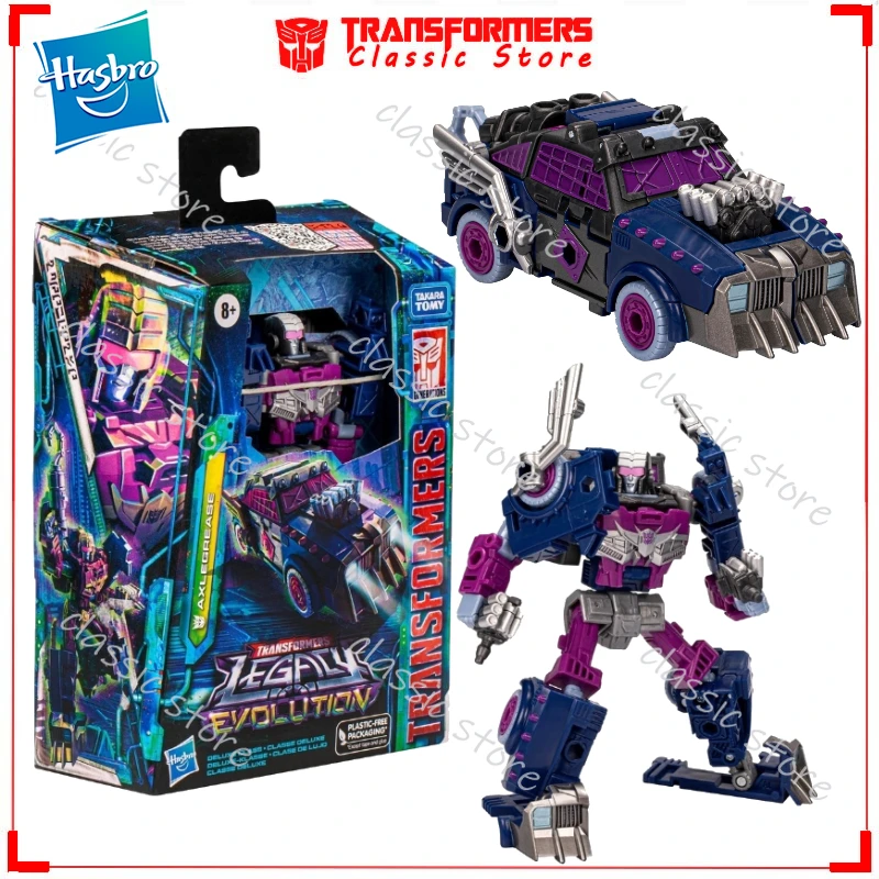 

In Stock Classic Hasbro Transformers Toys Legacy Evolution Deluxe Class Axlegrease Cybertron Autobots Action Figures Collectible
