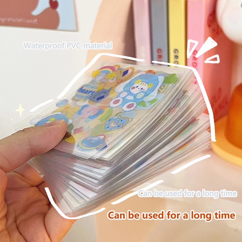 20/25/100Pcs Cartoon Cute Kawaii Stickers Pack Handbook Material Sticker Waterproof Handbook Stickers Student Stationery Gifts