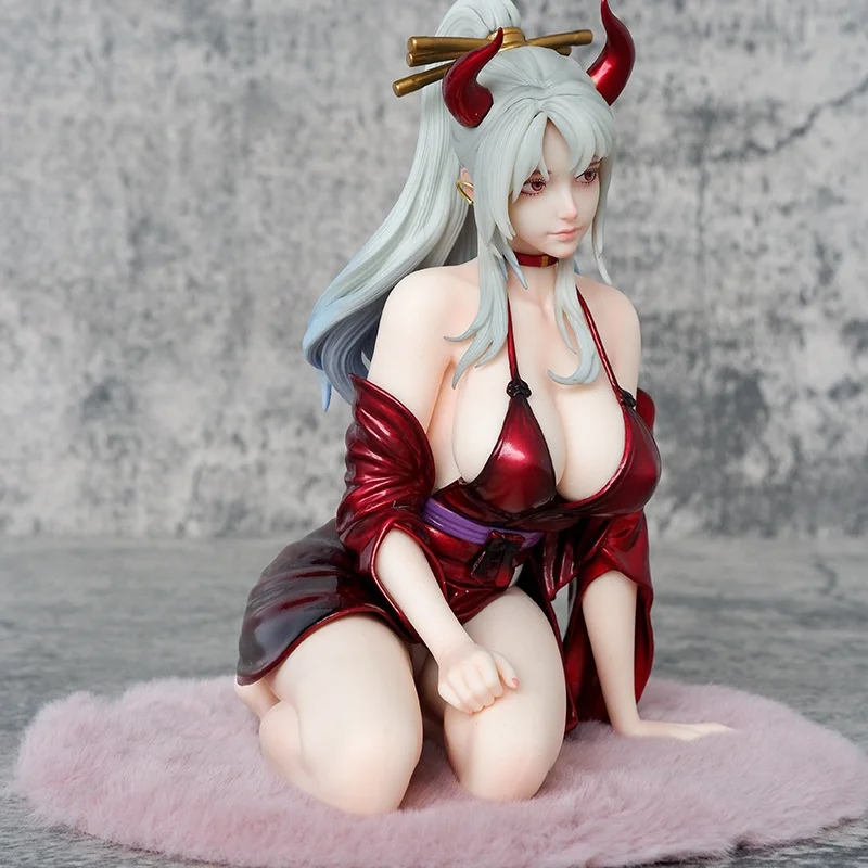 원피스 애니메이션 야마토 앉아 스타일 데스크탑 케이스 장식 그림 Gk Collectible Anime Girl 모델 사무라이 드레스 디자인