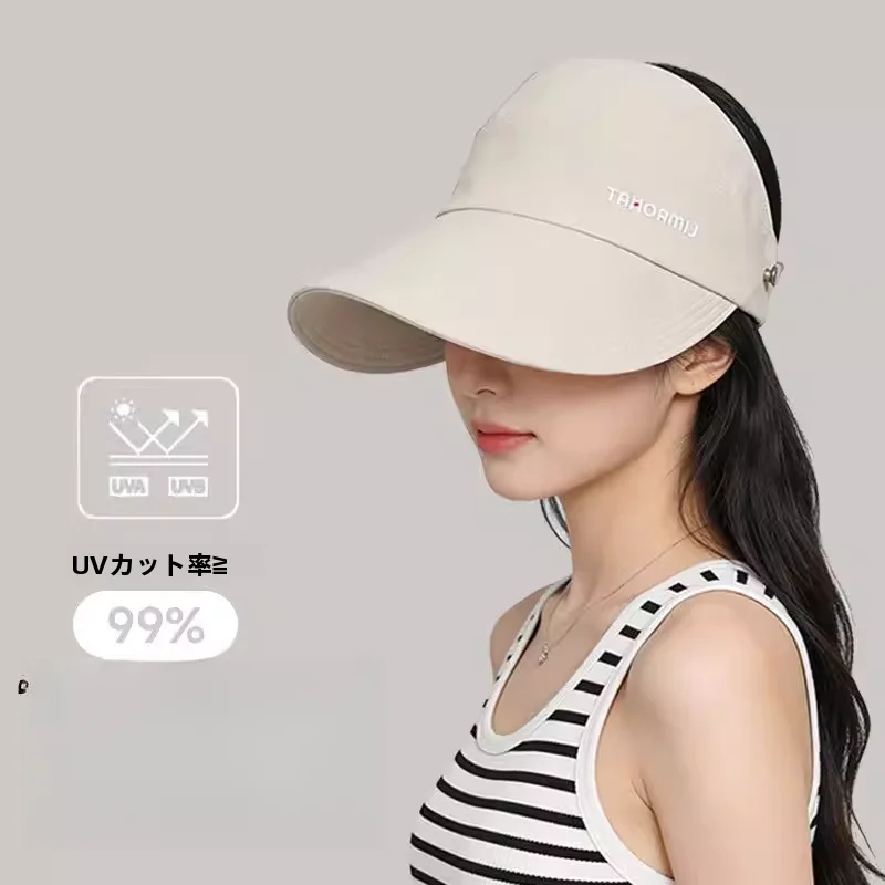 アイスシルク-レディース-サンハット-ダックビルキャップ-日焼け防止-夏-アウトドア-upf00-uvカット-おしゃれ-通気性抜群-帽子