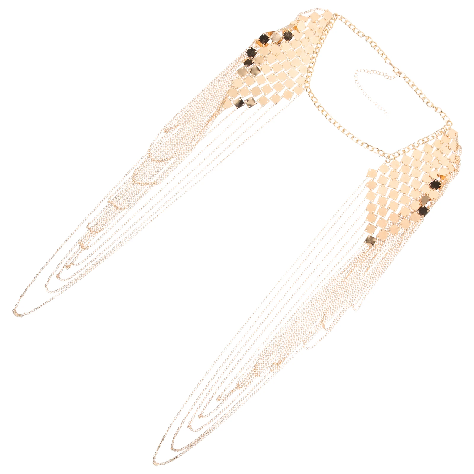 

Double Shoulder Chain Body Jewelry for Women European and American Golden Necklace