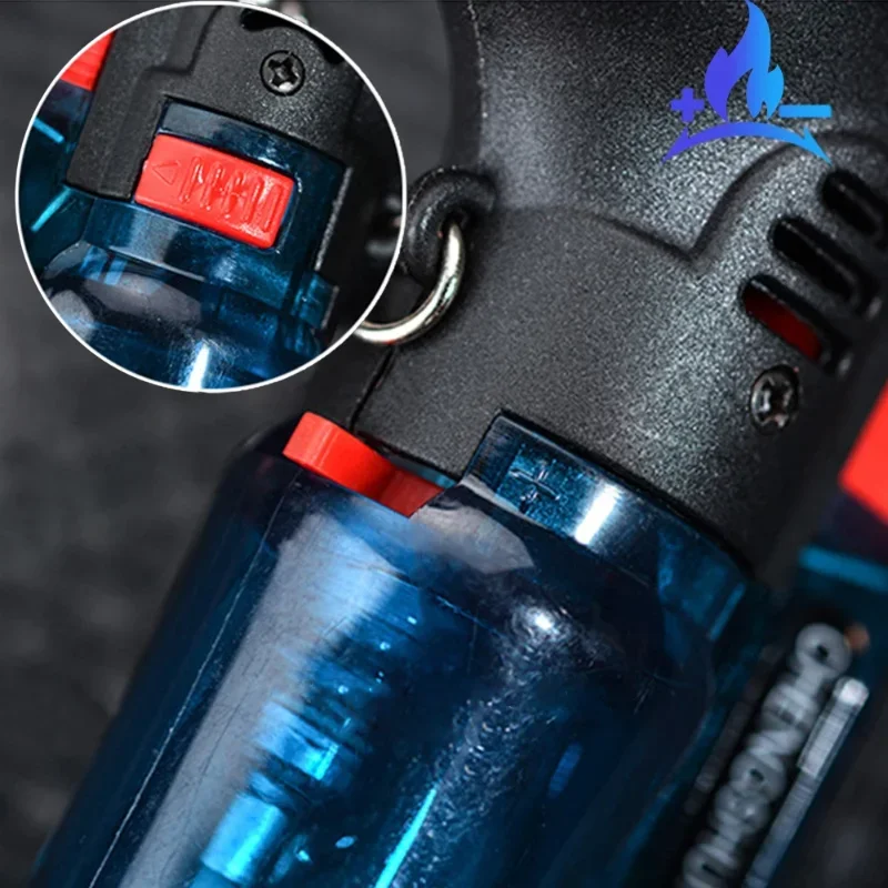 New Butane Jet Flame Cigarette Windproof Lighter Mini Portable Jet Torch Cigarette Cigarette Plastic Lighter New Wholesale Tool