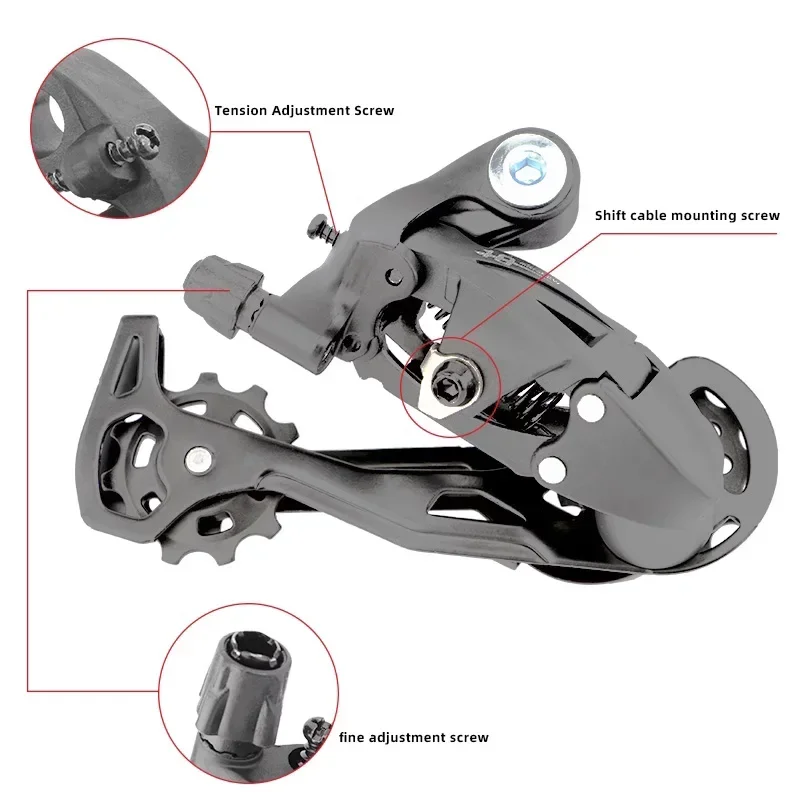 MicroNEW Mountain Bike Shifter and Rear Derailleur 7/8/9/10/11 Speed Bicycle Shifter Groupset Bicycle Accessories