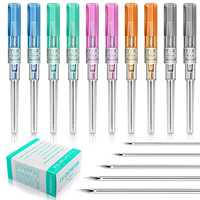 50/20/10/5pcs Piercing Needles I.V Catheter Cannula Sterile Piercing Needles 14G 16G 18G 20G 22G Ear Lipo Belly Piercing Tools