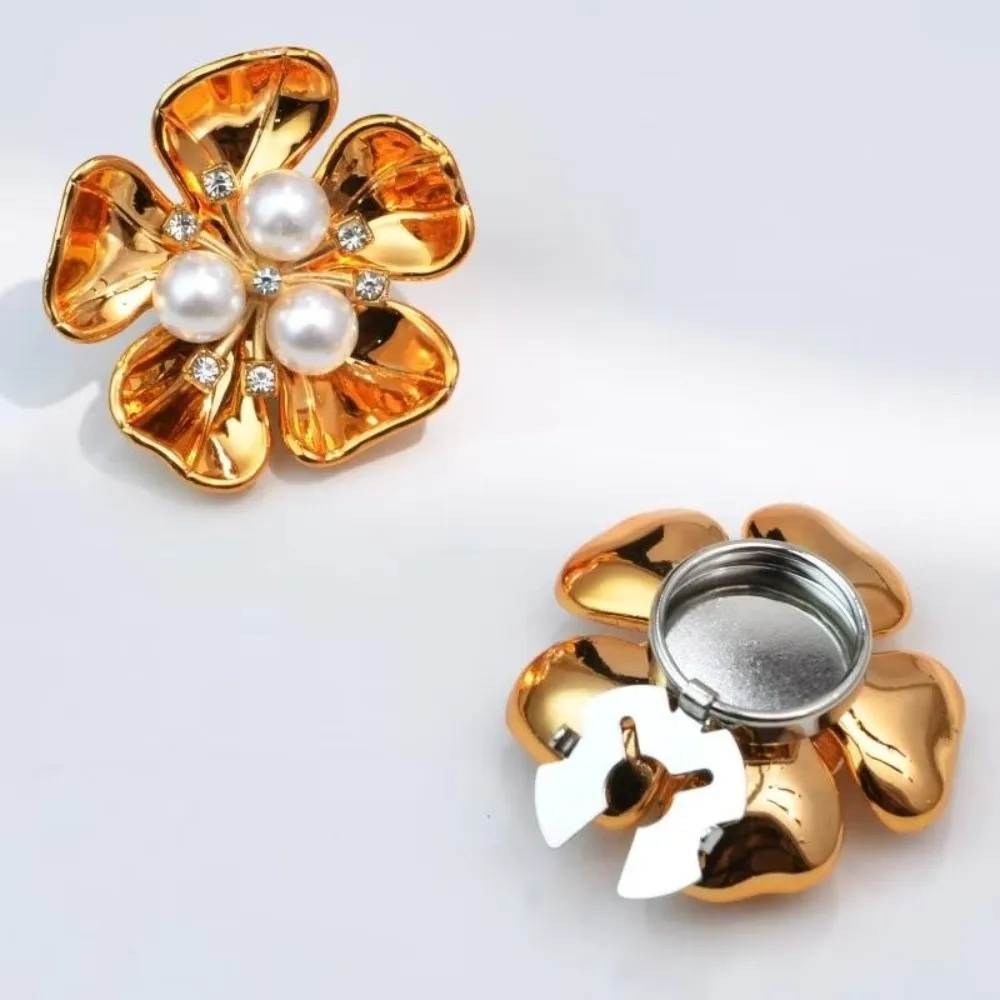 1pc Gifts Multifunctional Flowers Button Cover DIY Clothing Accessories Closure Flowers Cufflink Button Clip Button Cap