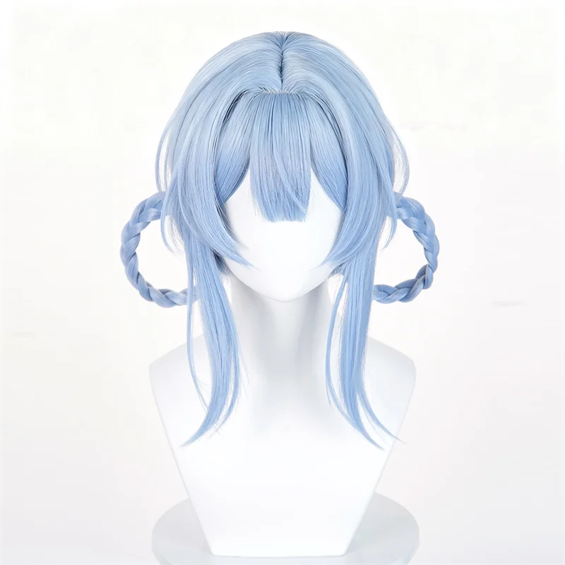 السحرية فتاة الساحرة المحاكمات تاتشيبانا ShERI الكبار النساء شعر مستعار تأثيري قصير الأزرق الشعر مقاومة للحرارة بيروكات صناعية دعامة الهالوين