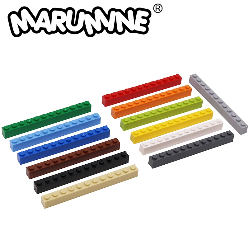 

MARUMINE 1x12 Bricks Cube 50PCS Base Building Blocks Part MOC 6112 Idea Particles DIY Classic Construction House Accessories