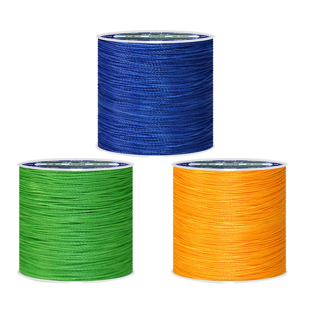

3 Pcs Round Wax Thread Yellow Waxed DIY Seam Sewing Threads for Machine Stitching Manual