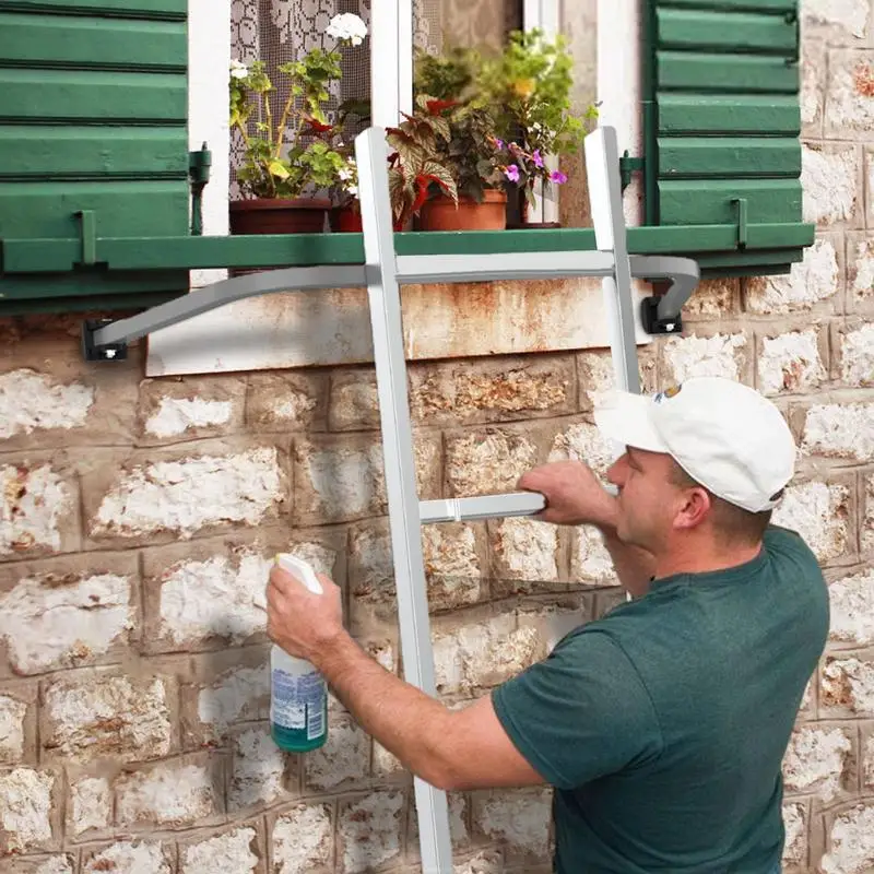 Ladder Stabilizer Fixed Ladder Stand-off Stabilizer For Gutter And Roof Ladder Grip Stabilizer With Surface Protectors