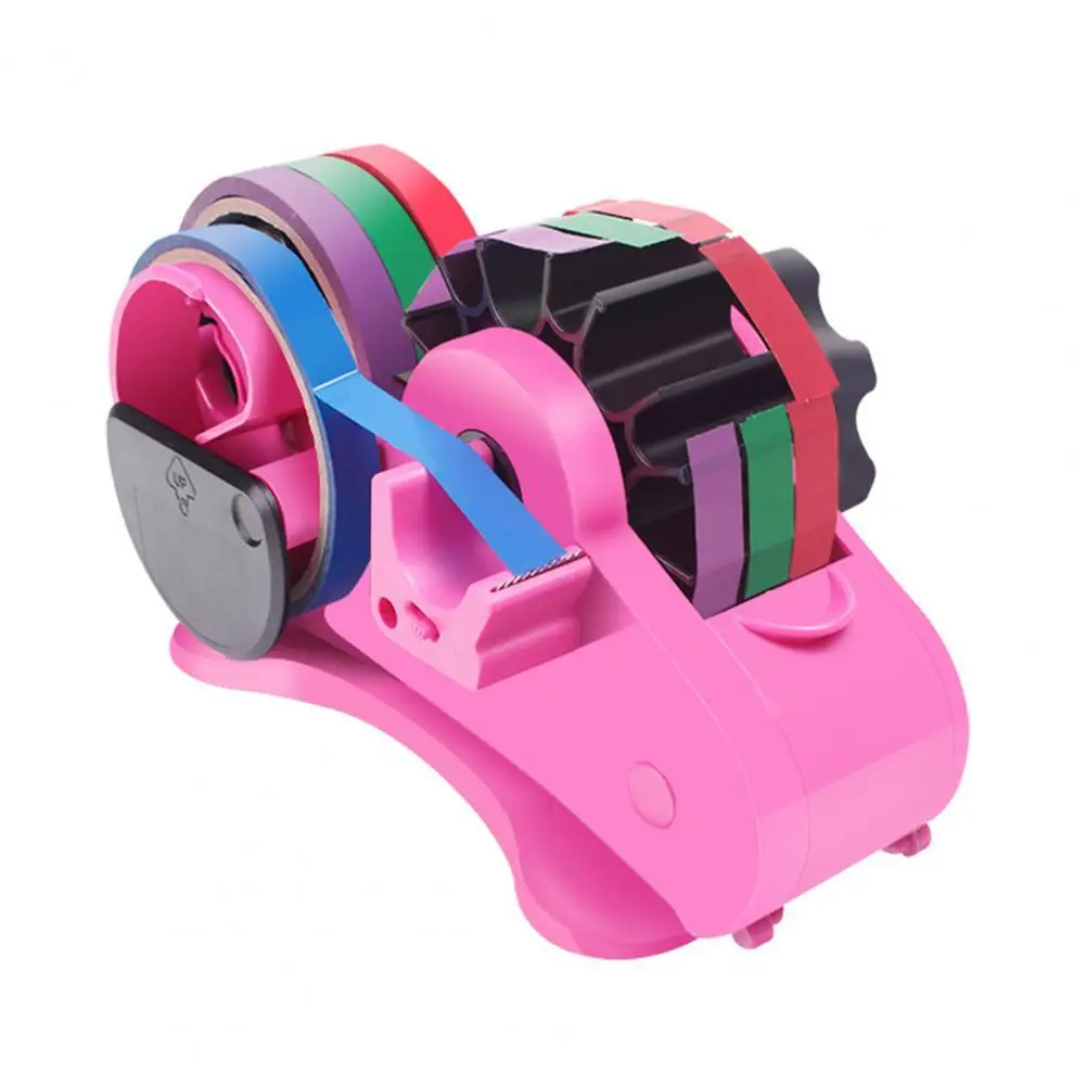 Plastic Tape Cutter Tape Dispenser for Home Sturdy Construction Non-slip Pad Semi-automatic Desk for Home