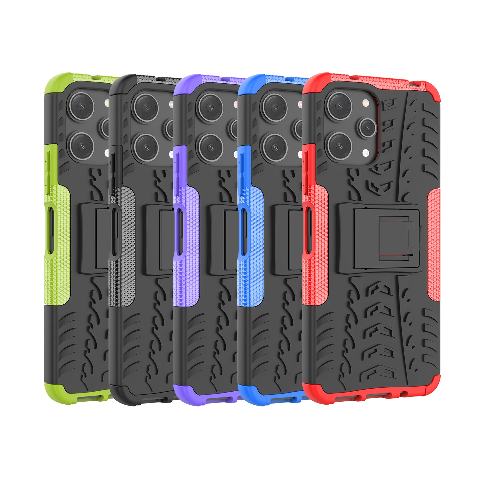 For Redmi 12 4G Cover Case For Xiaomi Redmi 12 Fundas Coque Shockproof Armor KidStand Protective Phone Bumper Redmi 12