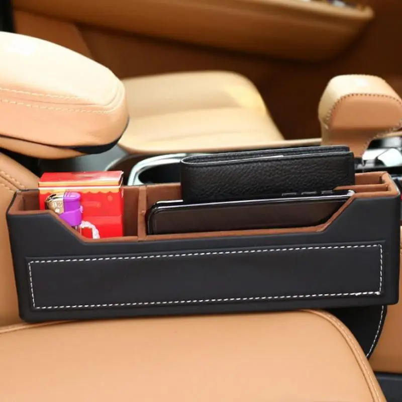 

Car Armrest Filler Storage Automotive Seat Side Storage Tray Car Organization Supplies For Wallets Cards Keys Cell Phones