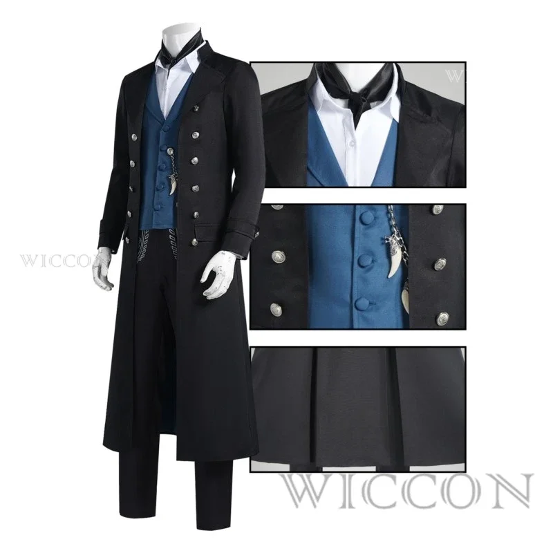 Fantastic Beast Grindelwald Cosplay Costume Gellert Costume Party Halloween Uniform Outfit Cosplay Costume