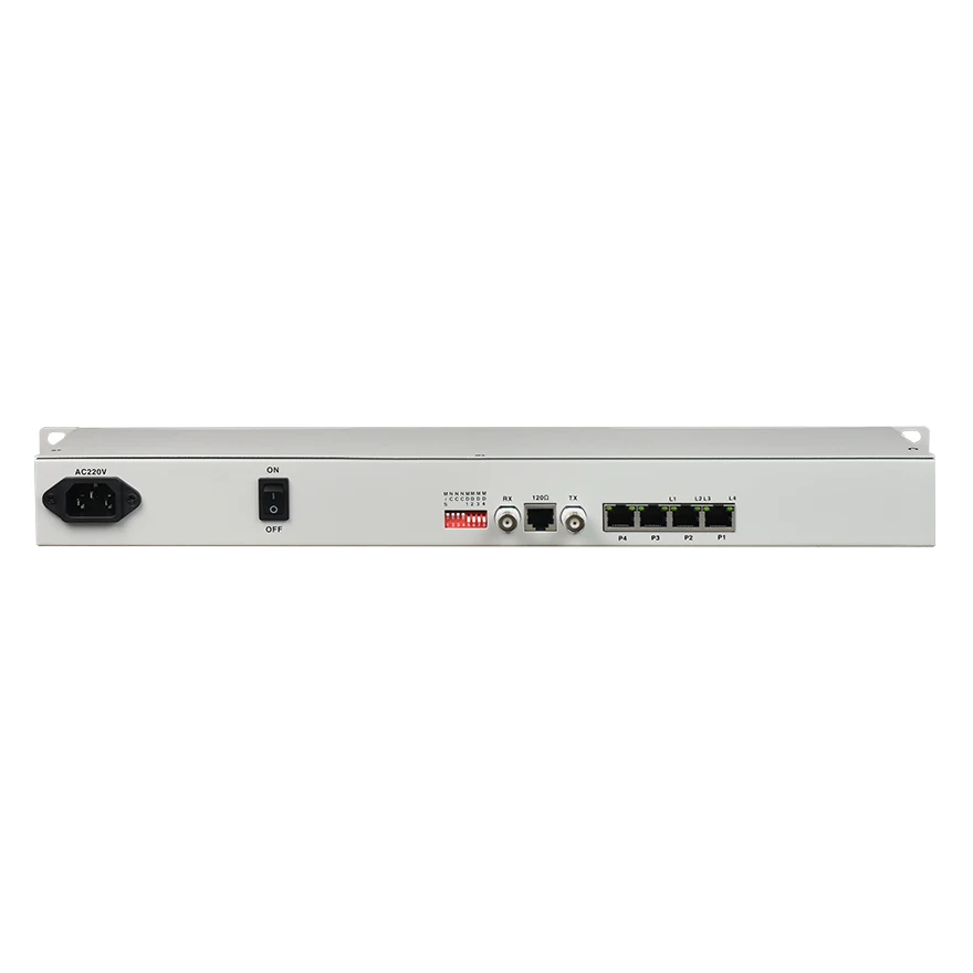 fctel telephone line extender 4voice fxs/fxo over e1 pcm multiplexer with 4 fe port