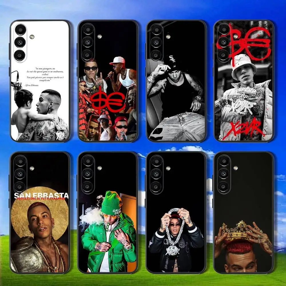 

Rapper S-Sfera Ebbasta Phone Case For Samsung Galaxy A13,A21s,A22,A31,A32,A52,A53,A71,A80,Soft Black Shell