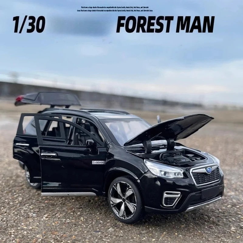

1:30 Forester внедорожник внедорожник сплав литая под давлением модель автомобиля звук и свет компьютерный хост DIY настольные модные украшения подарок