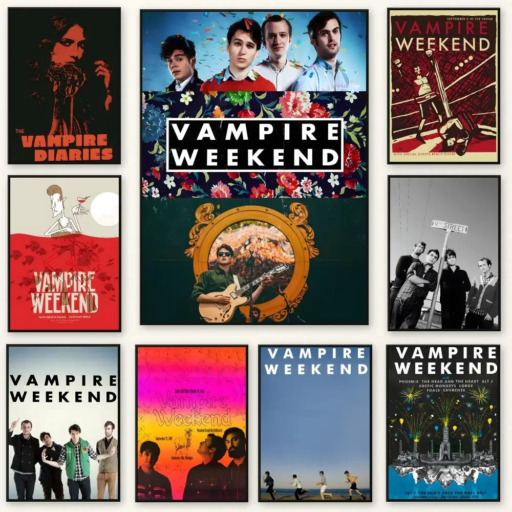 Indie pop band Vampire Weekend Poster Peel And Stick Indoor Bedroom Wall Decor Aesthetic Gift