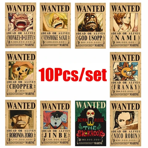 Набор постеров One Piece Bandai 10 шт.