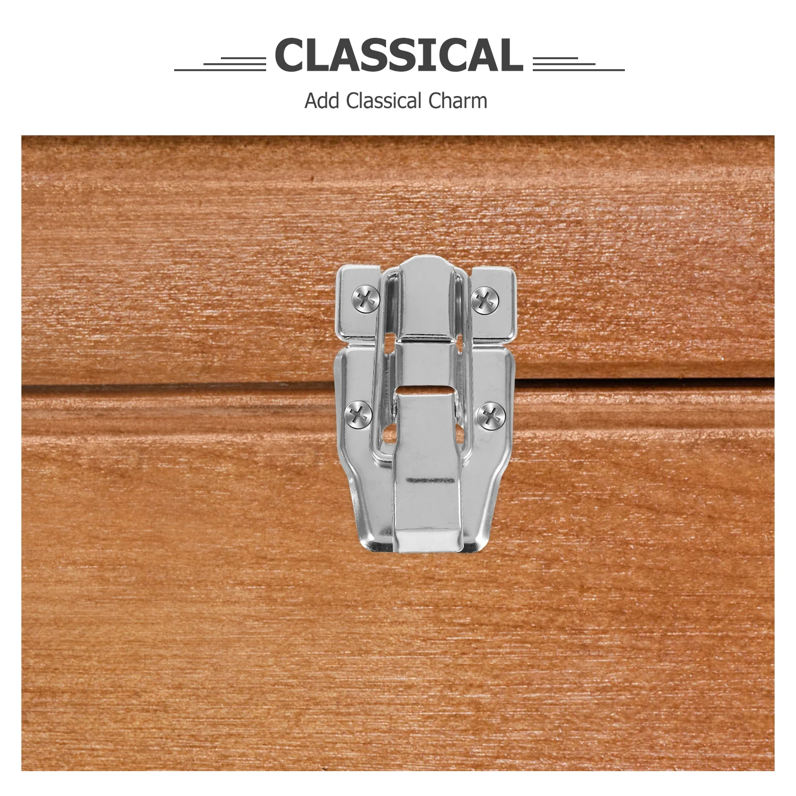 Pestillo de palanca con cerrojo de pico de pato de Metal Retro, 6 uds., para caja de madera, decoración de joyería, cerradura con cerrojo