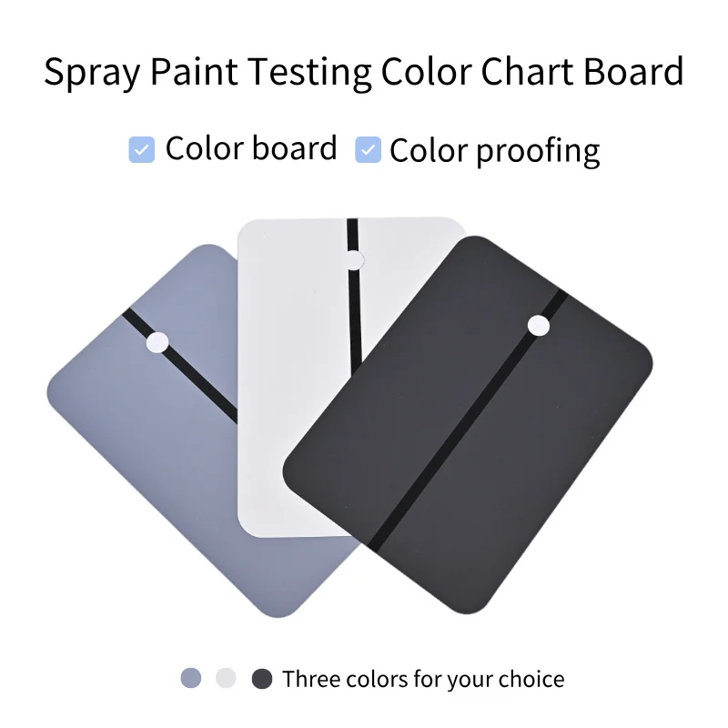 

50pcs of thin iron plate spray painting test spray painting test color chart with holder color card iron sheet Painting color