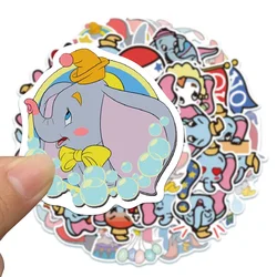 50pcs Disney Cute Cartoon Dumbo Stickers Decal Kids Toy Scrapbook Diary Phone Laptop Guitar Graffiti Waterproof Sticker