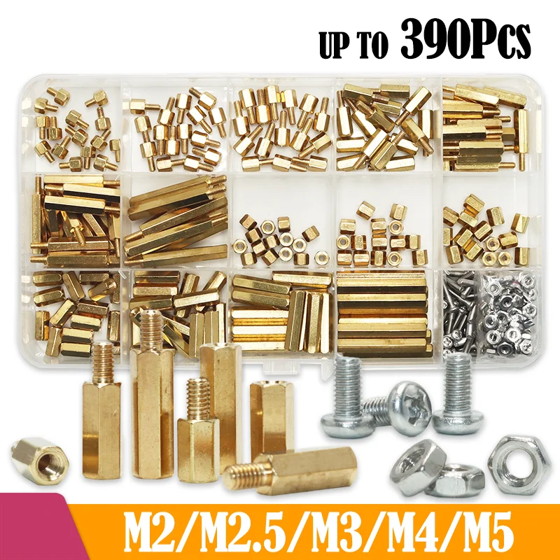 

Brass Motherboard Standoffs M2 to M4 Hex Board Rack Stud Spacing Screw Nut Thread Pillar Male Female for Electronic PCB Circuit