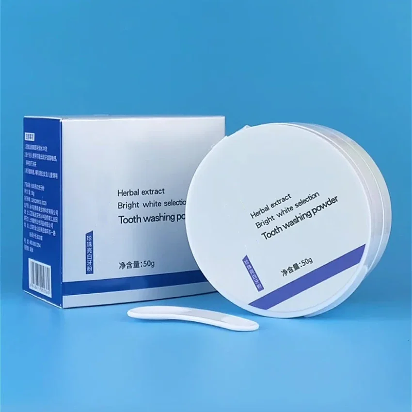 Отбеливающий порошок для зубов, Осветляющий порошок с жемчужной содой, освежающий дыхание, быстрое удаление желтых зубов, пятна
