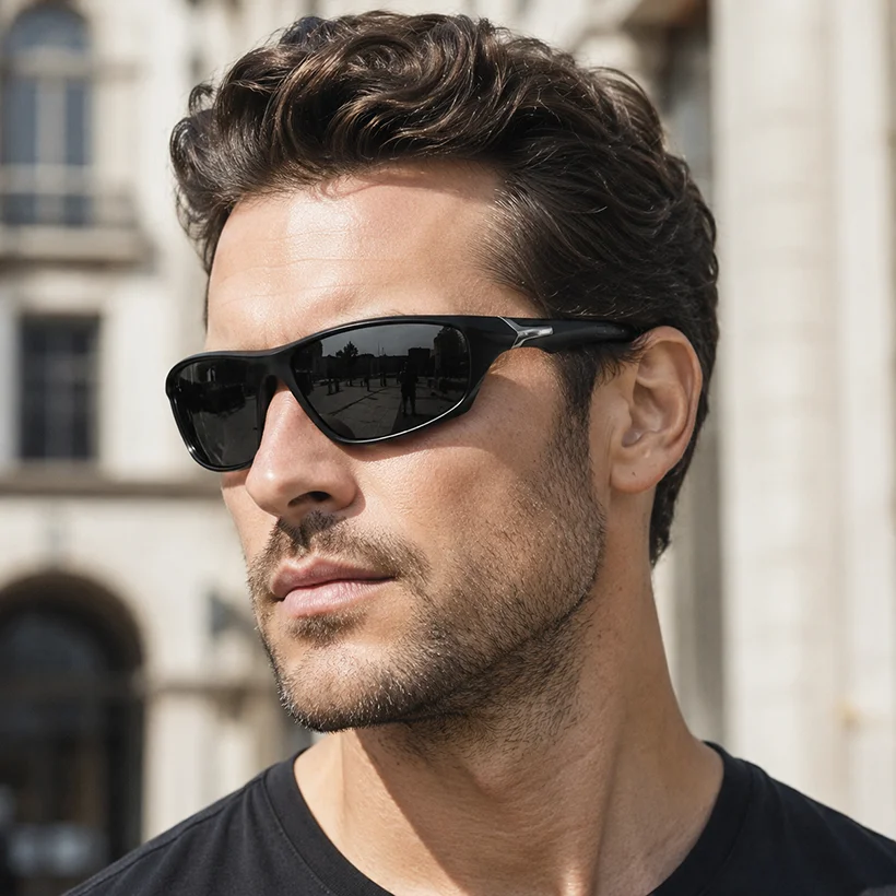 Multifunktionale Polarisierte Photochrome Sportsonnenbrille & Nachtsichtbrille UV400 für Innen- und Außenbereich Universell Einsetzbar – Detail 1
