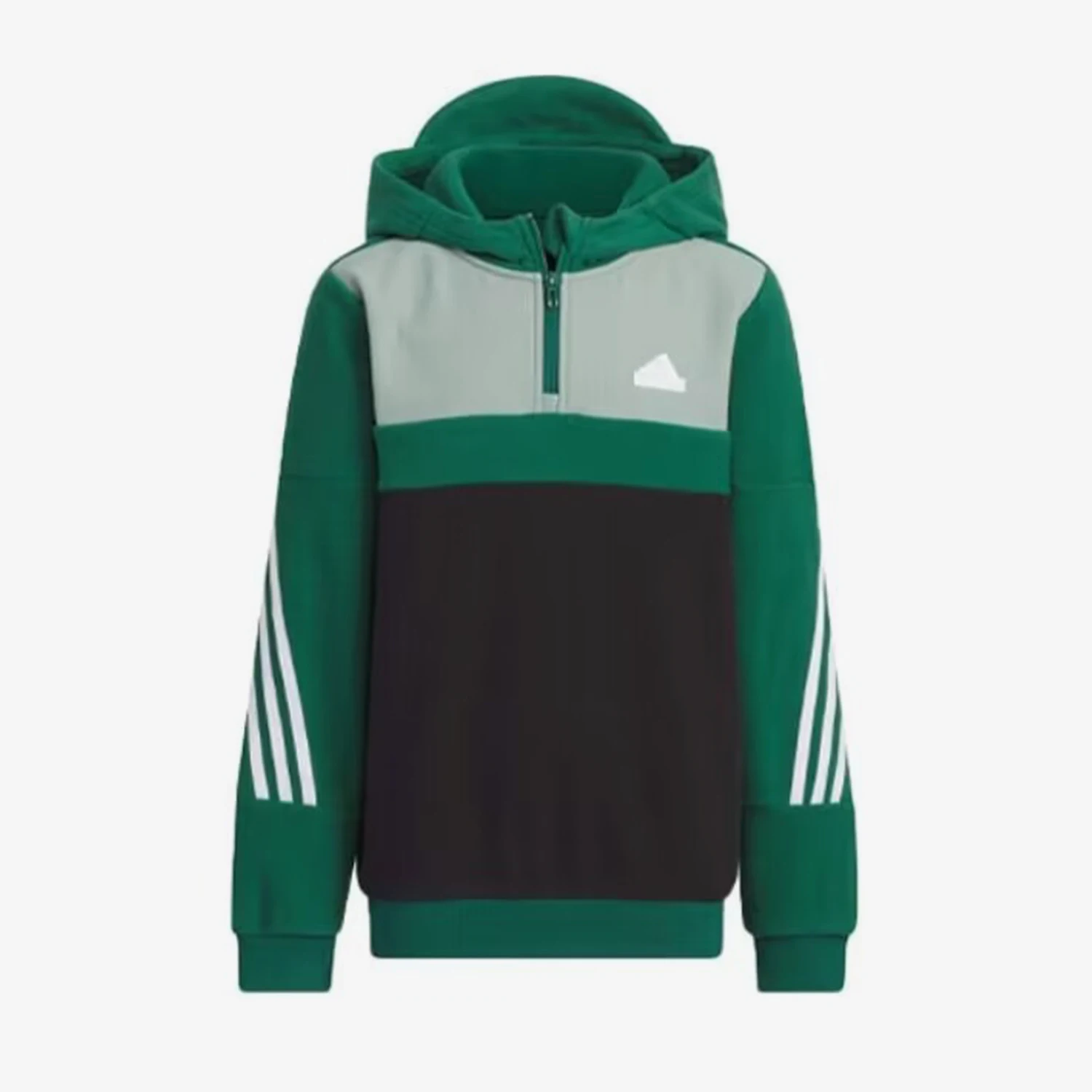 

Оригинальная флисовая толстовка Adidas для подростков с капюшоном и короткой молнией IQ1320