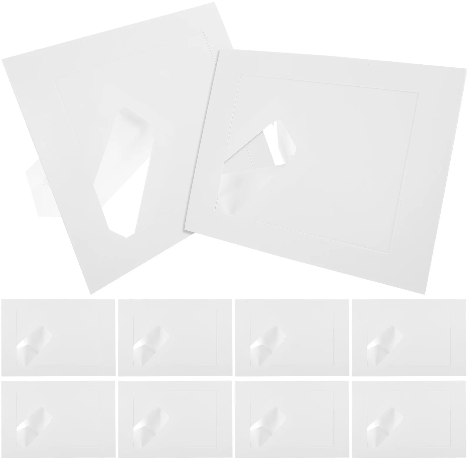 

10Pcs DIY Photo Frames Kraft Paper Decorative Tabletop Picture Holders for Home Party Decoration Paper Frames Picture Frame