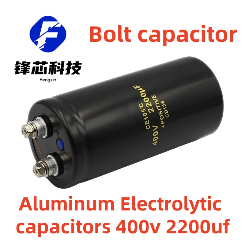 400v 2200uf 50x105mm Aluminum Electrolytic capacitors Inverter Inverter Welder Bolt Screw Foot Capacitor