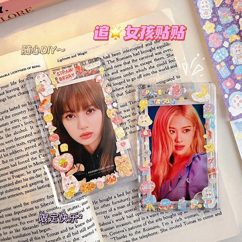 1Pcs Shining Laser Bling Cartoon Bunny Stationery Sticker for Scrapbooking, Phone, Journal, Laptop, Photo Decoration Gift image 6